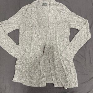Market & Spruce Heather Gray Open-Front Cardigan